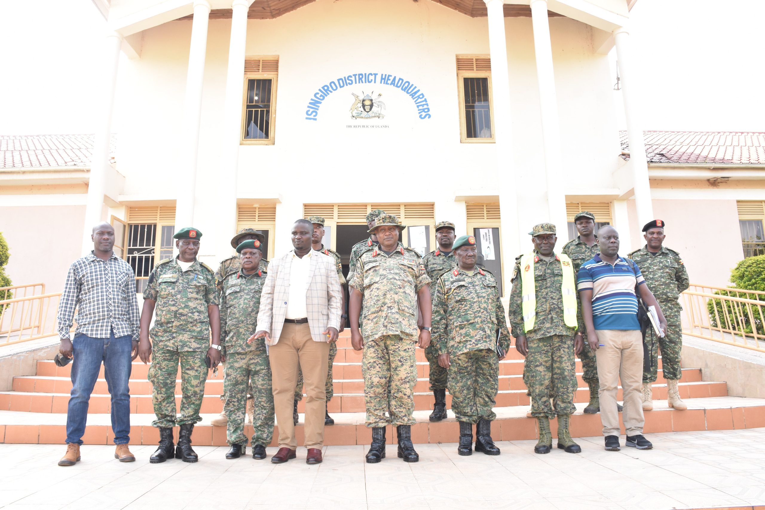 UPDF Inspects Health Centre Projects By UPDF Engineers In Western 
