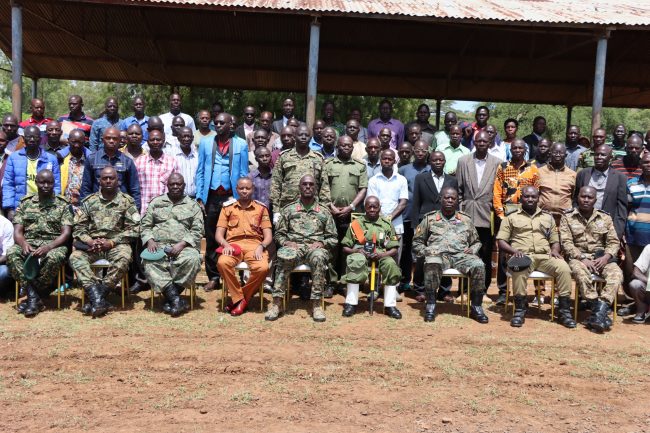 Group photo of Generals ,senior officers,retirees and local leaders