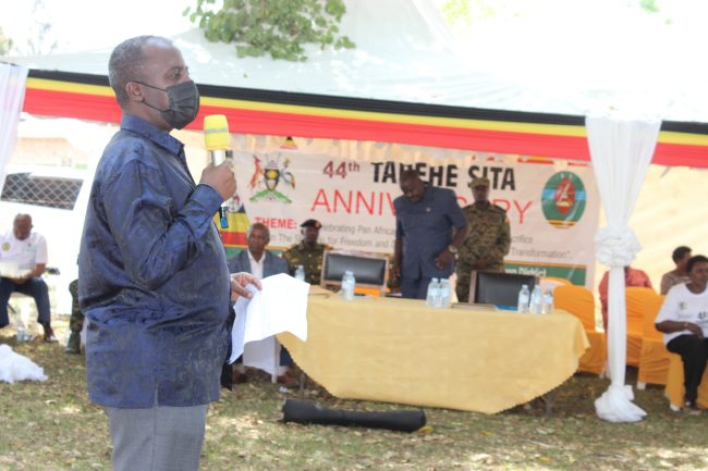 Gen Muhoozi giving remarks