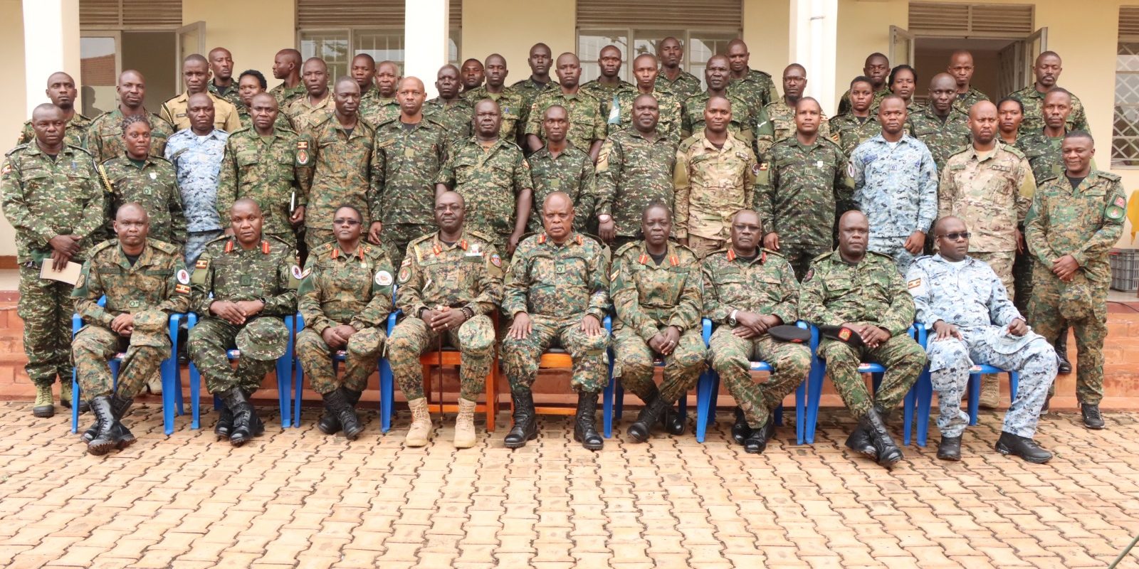 Some of Updf Generals in a group photo with Senior officers, Junior officers during the opening of induction training course.JPG