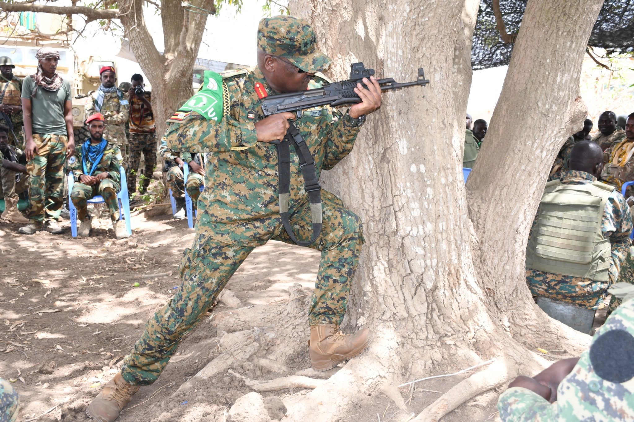 Updf Commander AUSSOM Force Commander Commends Troops After Capture of Mubarak and ...