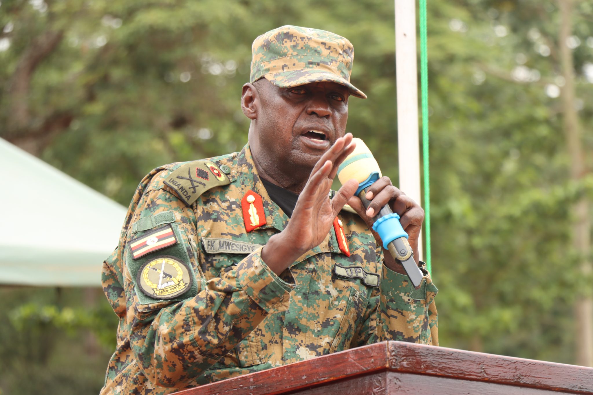 Updf Commander UPDF Flags Off Battle Group XLVII to Somalia - UPDF