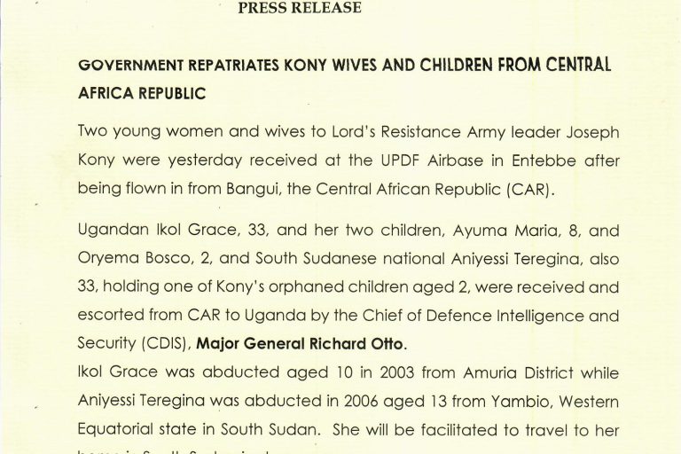 UGANDA REPATRIATE