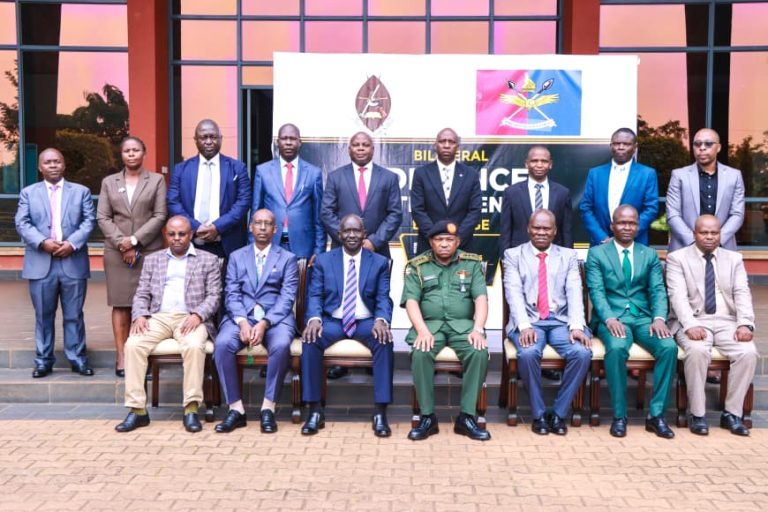Chief Guest Lt Gen Jack Bakasumba ( C) seated row, Brig Gen Maxwell Masuku from Zimbabwe( 3rd right) with other MoDVA Officials