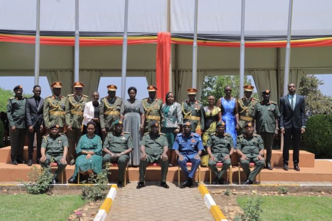Chief Guest , UPDF General sharing a group photo with newly promoted General Officers.JPG