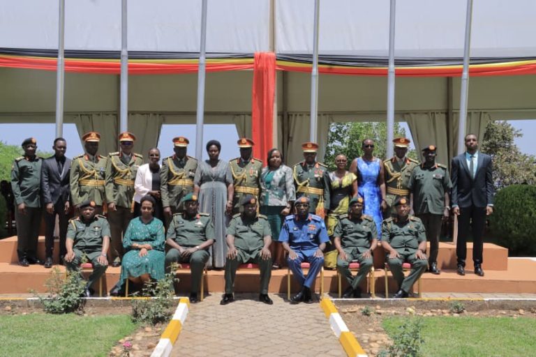 Chief Guest , UPDF General sharing a group photo with newly promoted General Officers.JPG