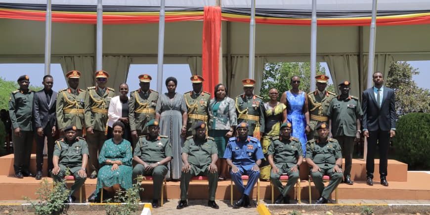 Chief Guest , UPDF General sharing a group photo with newly promoted General Officers.JPG