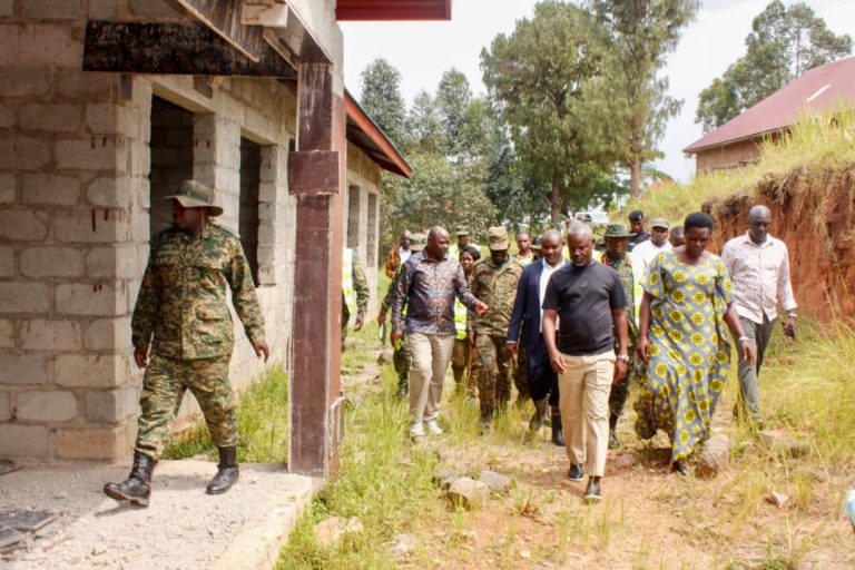 Deputy speaker Hon Thomas Tayebwa Inspecting the projects undertaken by Engineering Brigade .jpg