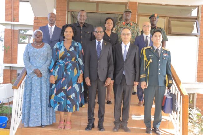 Hon. Minister Kilyowa Kiwanuka,state Ministers, MODVA Leadership sharing a group photo with Korean Deligation.JPG