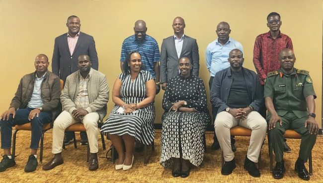 the group photo with Maj Gen Ssenwanga ne MP Rwakoojo